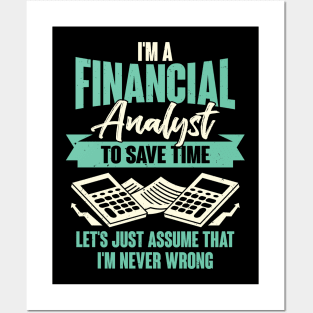 Finance Financial Analyst Gift Posters and Art